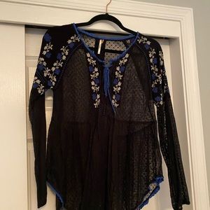 Black Free People Top